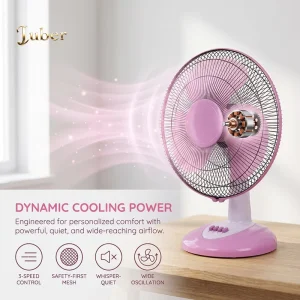 Customizable 16 Inch PP Blade Table Fans 16 Inch Plastic Air Cooling Desk Fan for Great Room Use