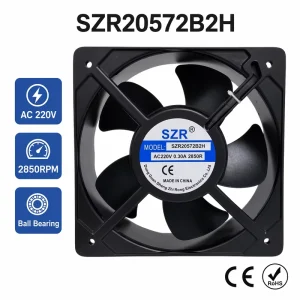Customizable 20572 Brushless Industrial AC Axial Flow Fan Aluminum Alloy Large Cooling Fan 220V High Rotation Speed Axial Fan