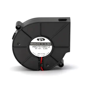 Customizable 5V/12V DC DC Radial Blower Fan 75x75x15mm Thermal Plastic Blade Brushless Motor 3500 RPM Cooling Fan