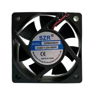 Customizable 60x60x20mm Ball Bearing Mini Industrial DC Axial Flow Fans SZR6020 5/12/24V 3500-5000RPM DC Air Cooling Fan OEM/ODM