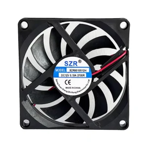 Customizable 80x80x10mm 24/48V Industrial Brushless DC Axial Flow Fans 8010 Sleeve Bearing Plastic Blade DC Cooling Fans OEM ODM