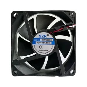 Customizable 80x80x20mm Industrial Ventilation DC Axial Flow Fans SZR8020 5 12 24 48V Ball Bearing DC Cooling Fans OEM ODM