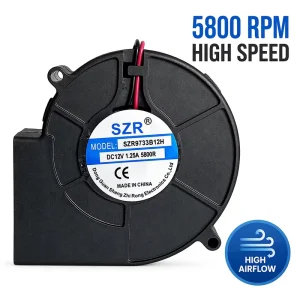 Customizable 9733 12 24 48V High Air Blower Fan DC Brushless Blower Fan 97x94x33mm DC Double Ball Bearing Turbo Blower OEM ODM