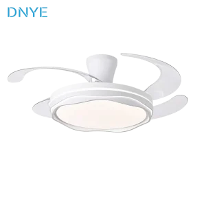 Customizable Modern Remote controlled Dimming Indoor Bedroom 42 inch 4 blade LED DC Motor Concealed Ceiling Fan Light