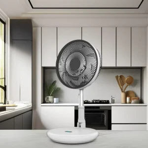 Customizable Remote Outdoor Pedestal Fan 120 Rotation Adjustable Height Space-Saving Rechargeable Energy Efficient Car