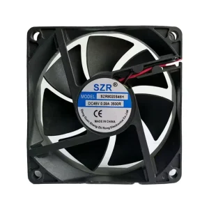 Customizable SZR8020 Screw Mounting Brushless DC Axial Flow Fans 80x80x20mm 5 12 24 48V Sleeve Bearing DC Cooling Fans OEM ODM