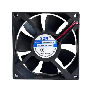 Customizable SZR8025 Mini Brushless Plastic DC Axial Flow Fans 80x80x25mm 2500 5000RPM Screw Mounting DC Air Cooling Fan OEM ODM