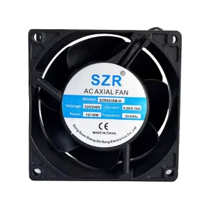 Customizable SZR8038 Industrial Electric AC Axial Flow Fan 80x80x38mm Ball Bearing Ventilation Exhaust AC Cooling Fans OEM ODM
