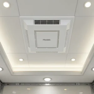 Customizable Ultra Thin 4 Inch HVLS Energy Saving Air Extractor Ceiling Installation Exhaust Fan Low Noise Piping Household Use