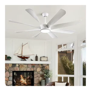 Customizable up to Modern 64 Inch Big Fan 8 Blade Industrial Ceiling Fan With Light Living Room Ceiling Fan
