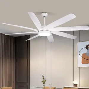 Customizable up to Modern 72 Inch Big Fan 8 Blade Industrial Ceiling Fan With Light Living Room Ceiling Fan