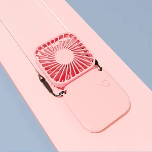Customization Refrigeration USB Battery Handheld Fan Rechargeable Portable Mini Lanyard Foldable 3 Speed High Car
