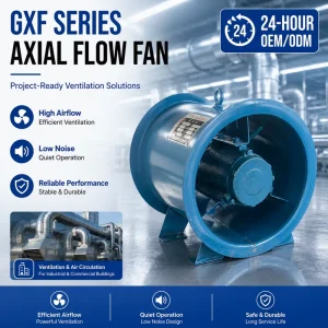 Customization Ventilation Low Noise High Airflow Ac Diagonal Flow Booster Duct Blower Fan