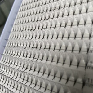 Customized 14D 0.05 C D Curl Pointy Base Premade Fan Extensions Handmade Natural False Eyelashes with Private Label