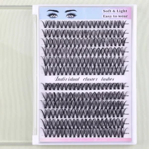 Customized Cluster Eyelash Extensions Pre cut Fans Customized DIY Cluster Lashes