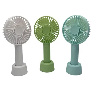 Cute Mini USB Rechargeable Handheld Portable Fan Low Noise Mute Air Cooling Wearable Cordless Fan