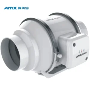 D100 198 168(m³ h) Low Noise Plastic In line Duct Fan Ventilation Exhaust Blower for Bathroom Grow Tent Air Circulation