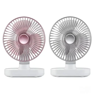 D77 Factory Portable USB Rechargeable 3600mah Desktop Silence Automatic Head Shaking Larger Size Strong Wind Fan
