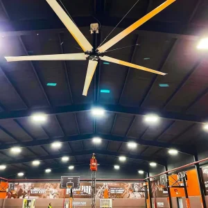 DAWANG 5 Blades 24ft Low Noise Air Cooling Large Industrial Ceiling Fan HVLS Fan ceiling Fan Commercial