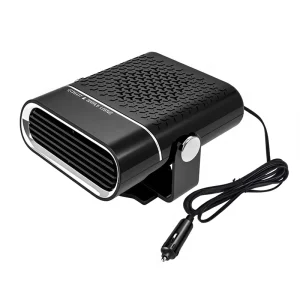 DC 12V 6 Inch ABS Plastic Ceramic Portable Cooling Car Heater 150W Easy 360 Swivel Adjustment Low Noise Fan