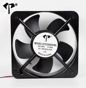 DC 20060 Exhaust Fan Aluminum Frame Iron Blade 12V 24V 48V air Cooler Fan High Airflow Industrial Axial Ventilation Cooling Fan