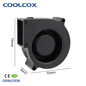 DC Cooling Centrifugal Blower Fan Plastic Blade 75x75x30mm Fans Cooling Air Cooler 24V Cooling Fan for Home Appliance