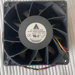 DC Wall-Mounted Axial-Flow Fan FFB1424VHG 14050, 14cm, 24V 1.37A, High Air Volume, Plastic