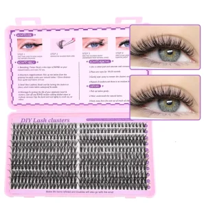 DIY Bonded Individual Natural Lash Extension Set Handmade Fan Eyelashes and Eyelashes Book
