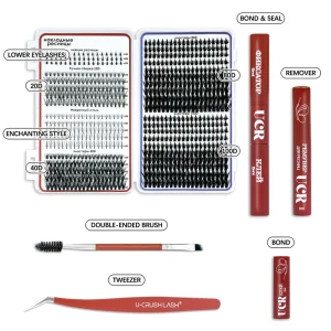 DIY Cluster Eyelash Synthetic Individual Lashes 10 18mm Mix Reusable Handmade for Extensions MANJESEN 12 rows Mega Volume