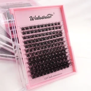 DIY Cluster Eyelashes Segmented Fan Lashes for Enhancing Eye Makeup