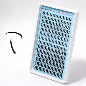DIY Cluster Lashes Soft Comfort Segment Eyelash for Pre Fan Lash Extension Kit Spiky Cluster Bottom Synthetic Hair