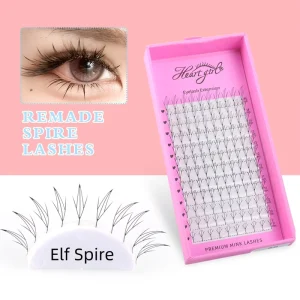 DIY DAY Comic Spire Eyelash Extension Natural Lightweight Manga False Eyelashes Premade Fans for Makeup Tool