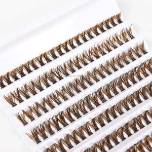 DIY Eyelash Extension Fan Curl CC 0.07mm Individual Cluster Lashes Heat-Bonded Volume Fans