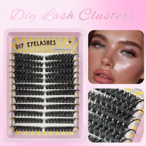 DIY Lash Clusters Natural Volume Individual Eyelash Extension Clusters Reusable False Lashes OEM Available