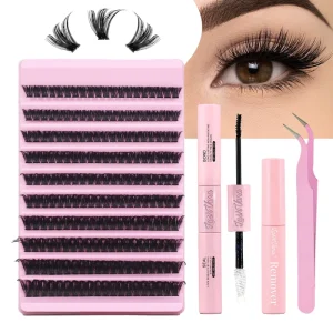 DIY Lashes Clusters Eyelash Extension 10 Rows 9 16mm Mix Pre Made Fan Lashes Individual Lash Extensions