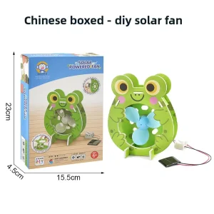 DIY Solar Fan Handmade Paper Material Small Making Set for Ages 0 3 Months Made in Guangdong
