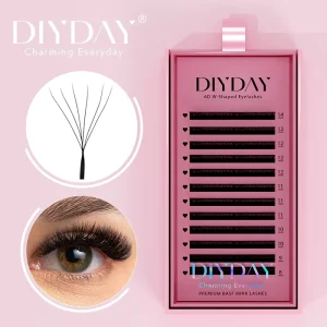 DIYDAY Bestselling 6D Faux Mink C Curl Soft Wispy Volume Premade Fan Machine Made Eco friendly False Eyelashes