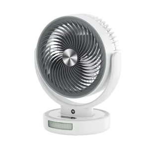 DP Factory Rechargeable Table Fan Desktop Portable Fan with LED Light Power Display USB Output for Home and Outdoor
