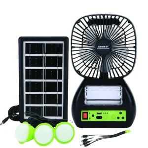 DT 9081L Solar Powered Electric Outdoor Table Fan with LED & Working Lights Made in Zhejiang