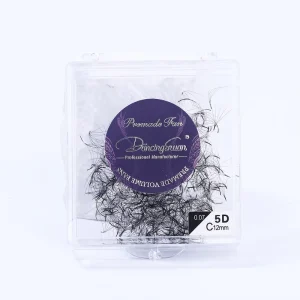 DancingSwan Thin Bases 12D 10D 9D 8D Mega Volume Premade Fans Promade Ultra Speed Lashes Pre Made Eyelash Fans Extensions