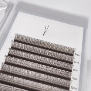 Dark Brown Lash Extensions 0.07mm YY U Shape Lashes Private Label U Curl Eyelash Extensions