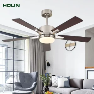 Decoration Indoor 52inch 4 Blades Led Ceiling Fan With Remote Control Ceiling Fan Light Lamp