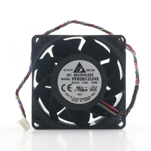 Delta 5V 24V 48V DC 12V 1.50A AC EC 8038 80X80X38MM 8CM High air Volume Chassis Server 4 wire PWM Laptop PFR0812UHE Cooling Fan