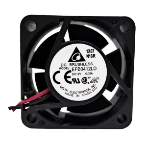 Delta EFB0412LD Industrial Free Standing Axial Flow Fans 12V DC 0.08A 40*40*20mm Ball Bearing Plastic Blades Electric ODM