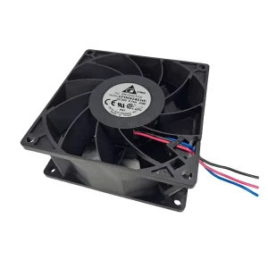 Delta FFB0924EHE R00 24V DC Industrial Axial Flow Cooling Fan 0.75A 92*92*38mm 4800RPM 110.18CFM Ball Bearing Electric Plastic