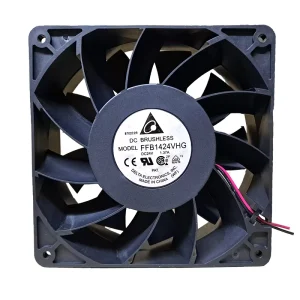 Delta FFB1424VHG 24V DC 1.37A Ball Bearing 140*140*50.8mm 3200RPM 252.11CFM Electric Plastic Blade Axial Flow Exhaust Fan OEM