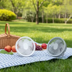 Desk Portable LED Silent Personal Desktop Wall Fans Rechargeable Electric Mini Cooler Portable Rechargeable Desk Fan