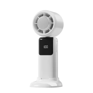 Desktop Brushless Motor 4000 mAh Digital Display AI Expression Foldable Portable Handheld Icy Cooling Fan