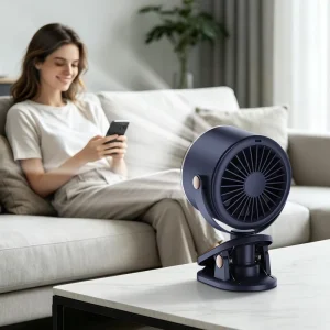 Desktop Clip Fan Energy Saving Low Noise Business Office Environment Dormitory Clip Fan USB Charging Portable Quiet Bulk Supply