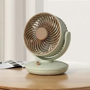 Desktop Fan Mini Brushless Motor Four leaf Three speed Rechargeable Long life Portable Desktop USB Fan